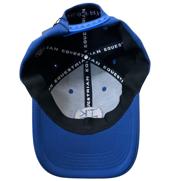 TKEQ Equestrian Royal Blue Snapback Baseball Cap Hat Tonal Logo NWT - Picture 2 of 5